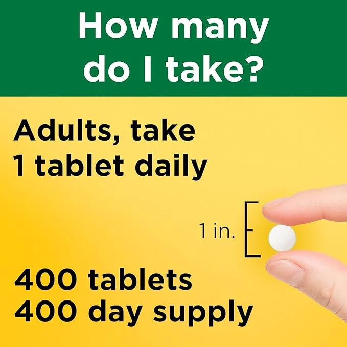 Nature Made Vitamin D3 2000 IU (50 mcg), 400 Tablets, 400 Day