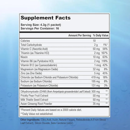 restirr After Alcohol Aid & Recovery: Supports Liver Health, Metabolism, Immune System with DHM, Milk Thistle, B-Complex w...