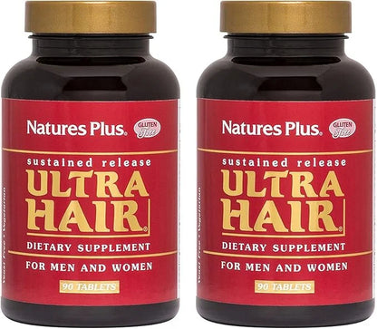 Natures Plus Ultra Hair, Sustained Release 90 Vegetarian (45 Servings)