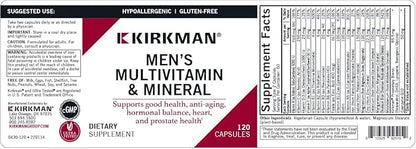 Kirkman 60 to 90 Men’s Multi-Vitamin and Mineral Boost || 120 Vegetarian Capsules || Provides Comprehensive Vitamin and Mi...