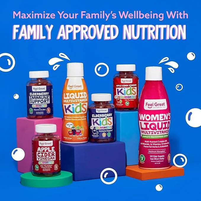 Feel Great Kids Elderberry Gummies 60 Day