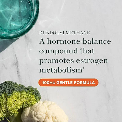 DIM Supplement 100 mg | Estrogen Balance for Women & Men | Diindolylmethane for Hormone Balance, Hormonal Acne, Menopause ...
