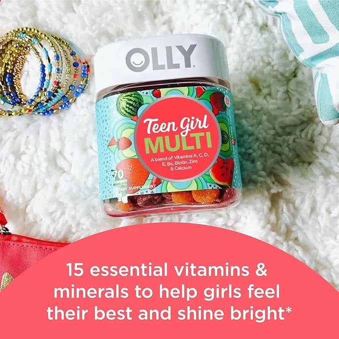OLLY Teen Girl Multi Gummy and 70 Count 50 Count