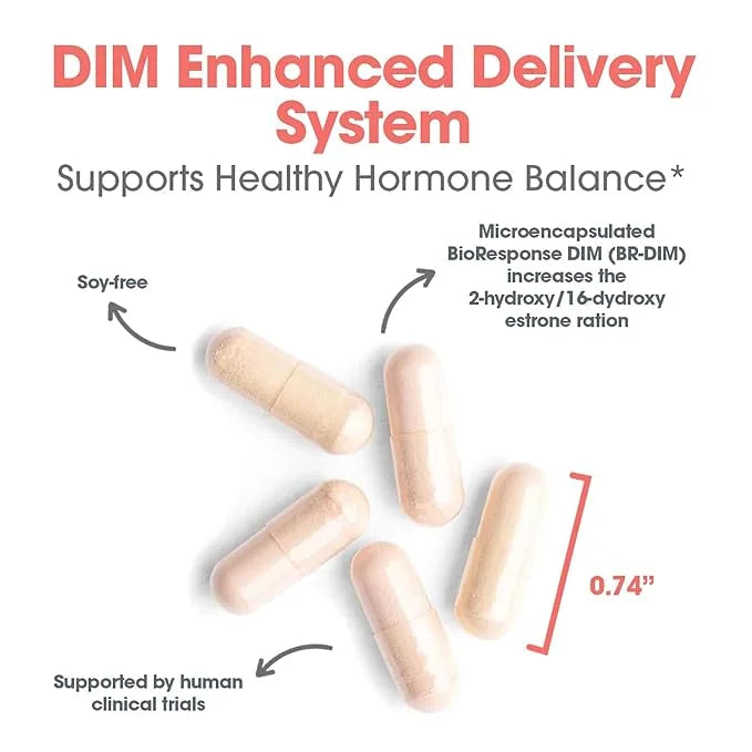Allergy Research Group DIM Enhanced Delivery System Supplement - Supports Healthy Hormone Balance for Women, Promotes Heal...