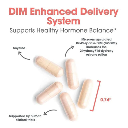 Allergy Research Group DIM Enhanced Delivery System Supplement - Supports Healthy Hormone Balance for Women, Promotes Heal...