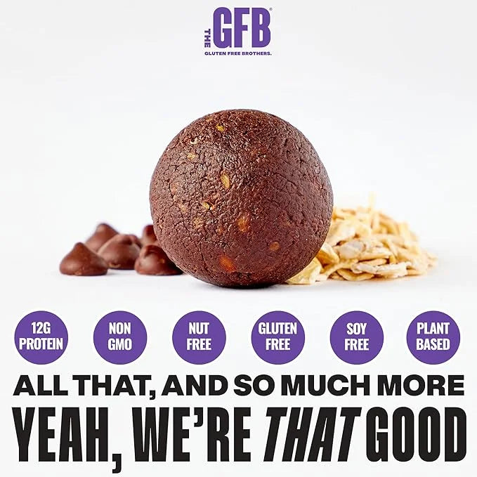 The GFB Fudge Brownie Cookie Protein Bites - Allergen Friendly & Nut Free - Gluten Free, Plant Based, Non GMO, Sustainably...