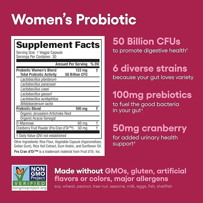 Physician's Choice Probiotics for Women 50 Billion 6 Unique 30 CT
