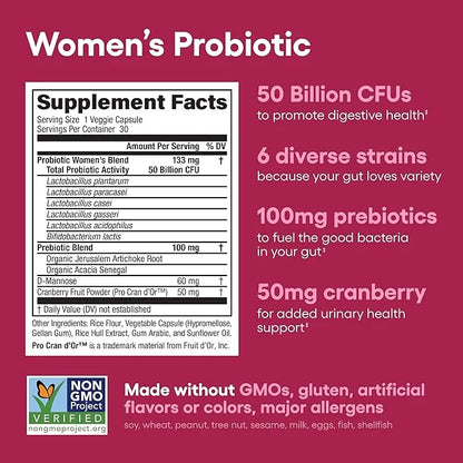 Physician's Choice Probiotics for Women 50 Billion 6 Unique 30 CT