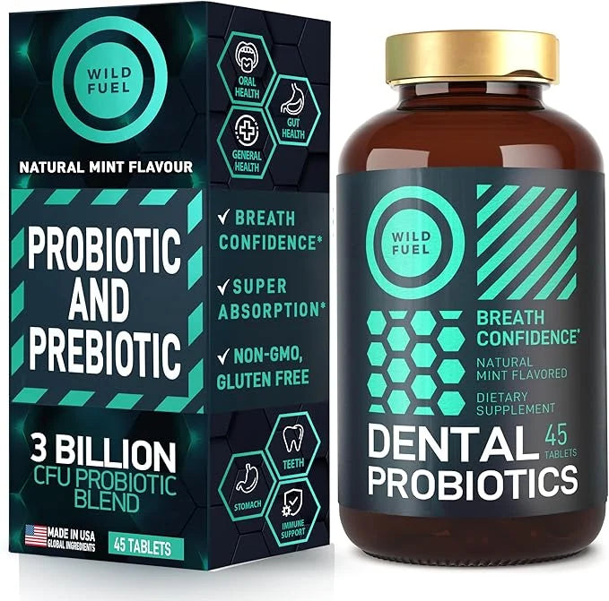 Oral Probiotics for Mouth Bad Breath 3 Billion 45 Prebiotic