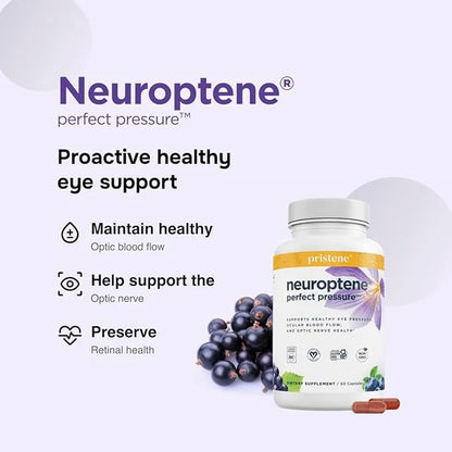 Eye Pressure Supplement with Bilberry Saffron CoQ10 for (60 Capsules)