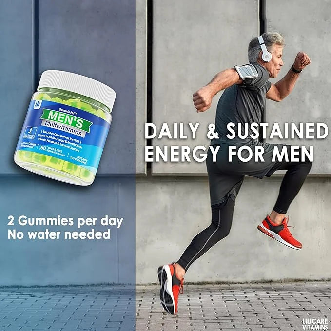 (2 Pack) Multivitamin for Men, Daily B6 B12, B12, Methylfolate, 3, Probiotics,