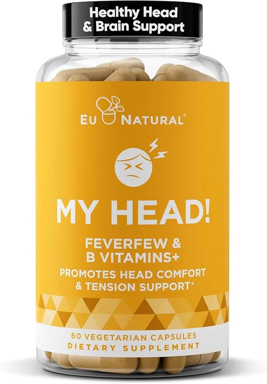 My Head! Headache Vitamins – Sensitivity, Tension, Comfort, Healthy Head Function for A Clear Mind – Fast acting Magnesium...