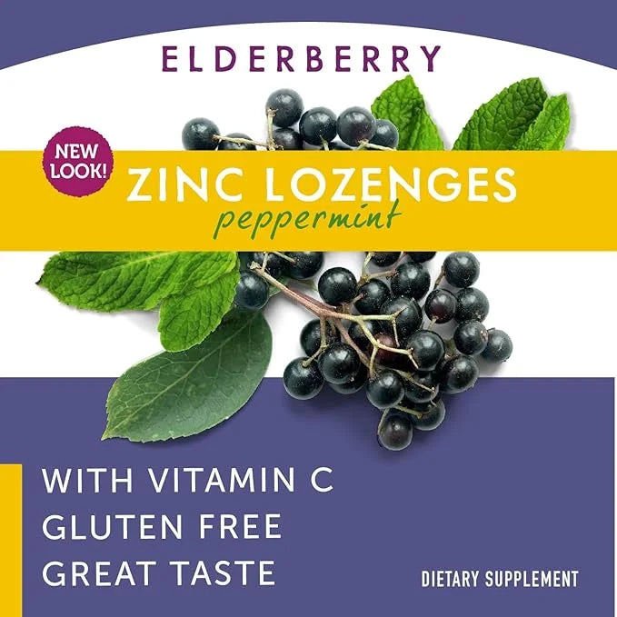 Nature's Way Sambucus Zinc Lozenges 24 Lozenges