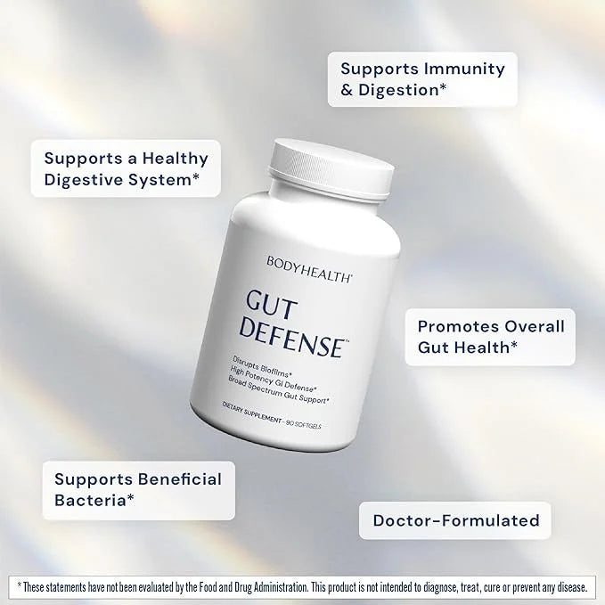 BodyHealth Gut Defense with PerfectAmino, Gut Health Support for Women and Men, GI Support Supplement - 90 Softgels - Prod...