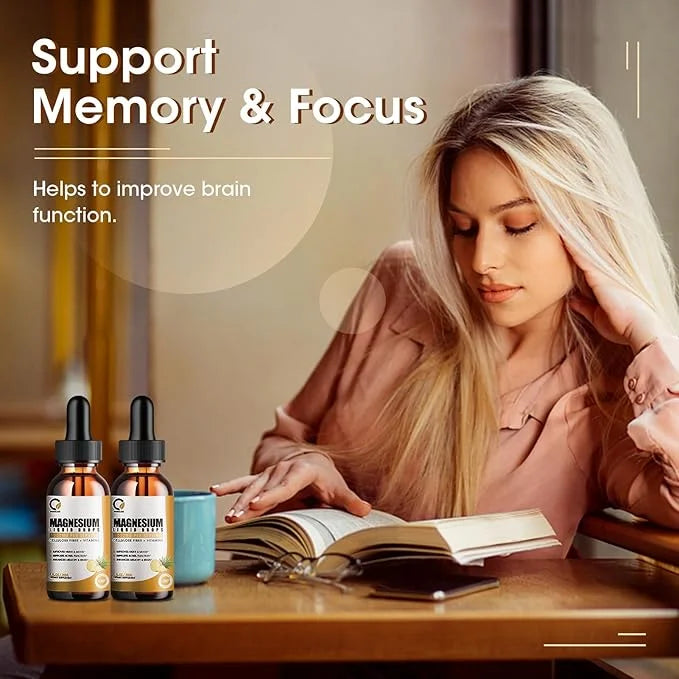 (2 Pack) ORGEUOS Magnesium Glycinate Supplement 1000mg High B6, D,