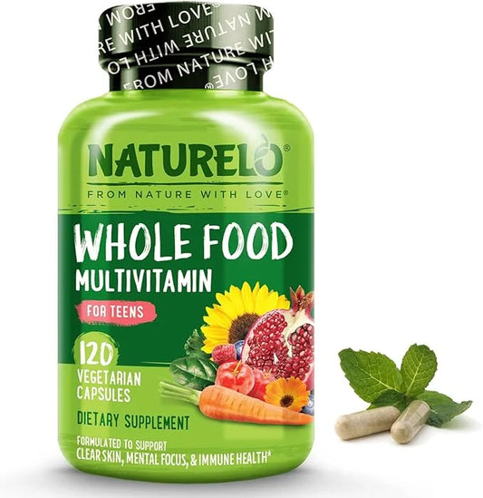 NATURELO Whole Food Multivitamin for Teens 120 Capsules