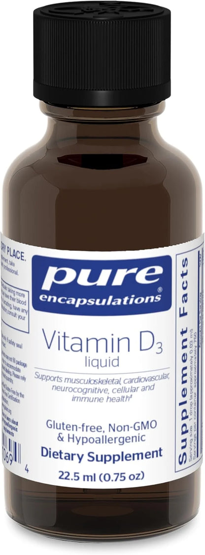 Pure Encapsulations Vitamin D3 Liquid 0.75 fl.