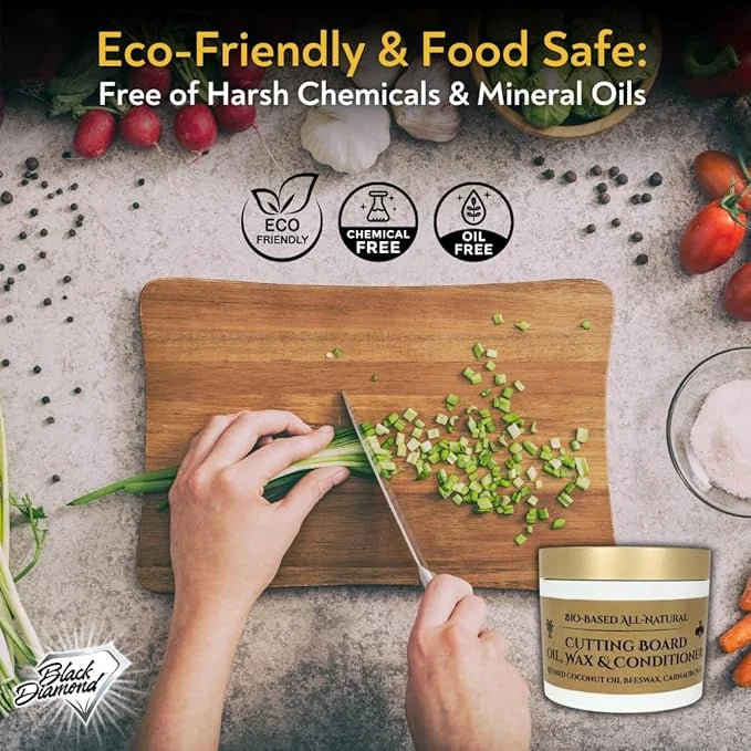Wood Cutting Board Oil, Wax, and Conditioner. Food-Grade Mineral Oil Alternative. Refined Coconut Oil (MCT), Beeswax, and ...