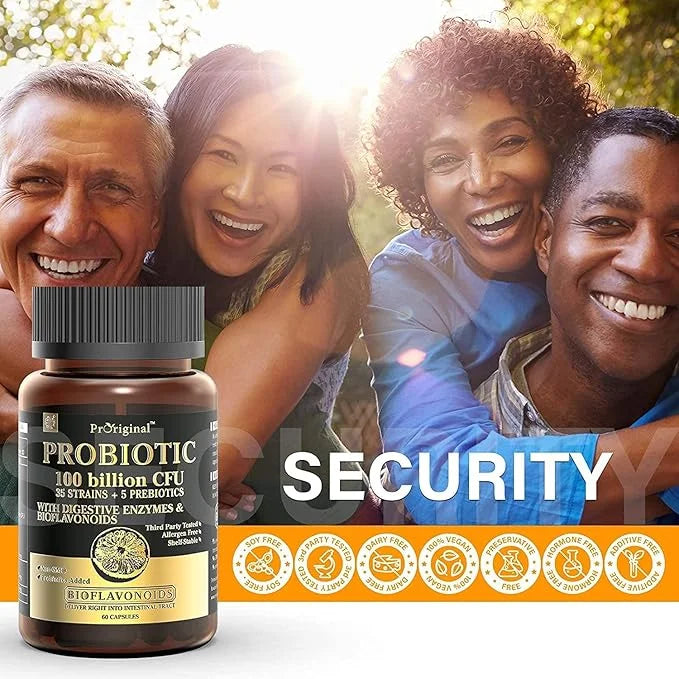 Probiotics with Prebiotics for Men and Women 35 Strains 100 Billion 120 Capsules