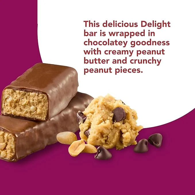 think! Delight, Keto Protein Bars, Healthy Low Carb, Gluten Free Snack - Chocolate Peanut Butter Cookie Dough, 10 Count (P...