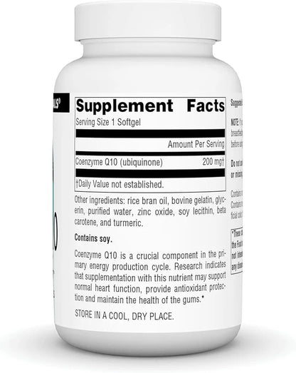Source Natural Coenzyme Q10, Antioxidant Support*, 200 mg 90 Softgels