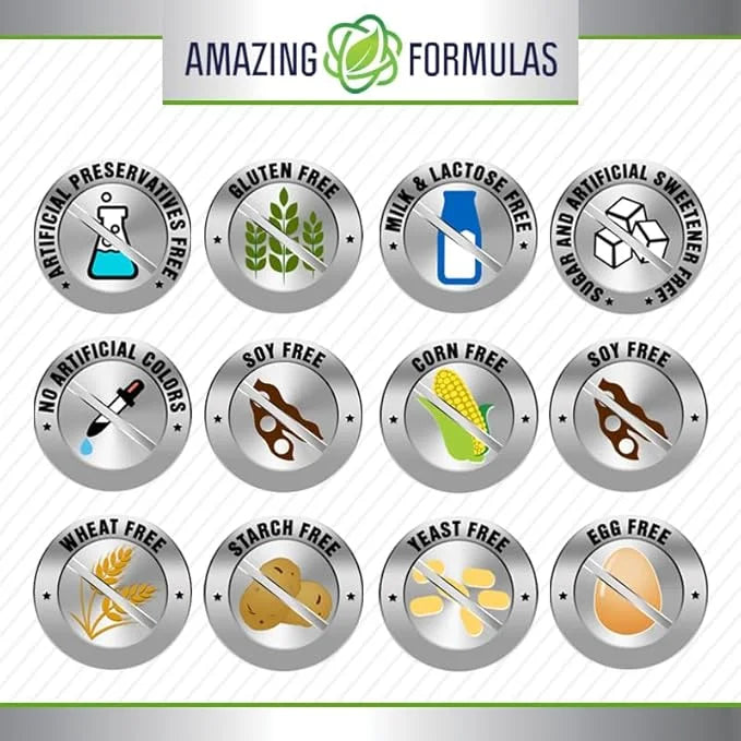 Amazing Formulas Hyaluronic Acid & MSM Supplement | 1000 Mg Per Serving | Capsules | Non-GMO | Gluten Free | Made in USA (...