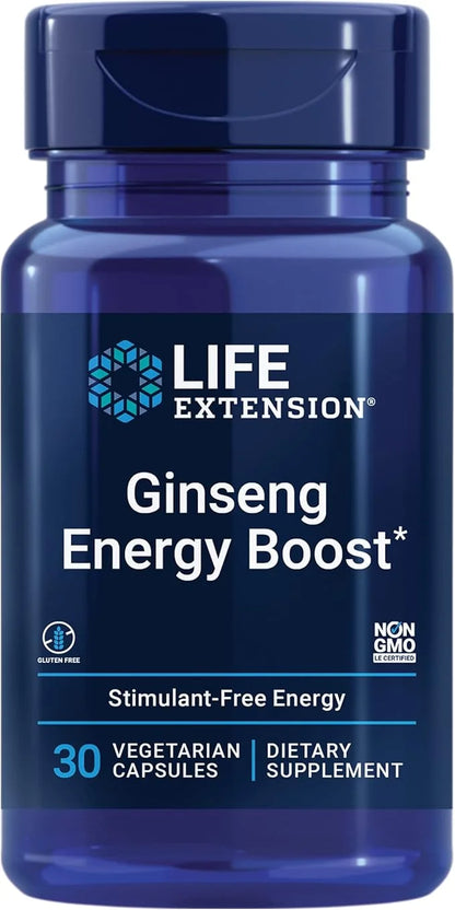 Life Extension Ginseng Energy Boost, Fermented 30 Capsules