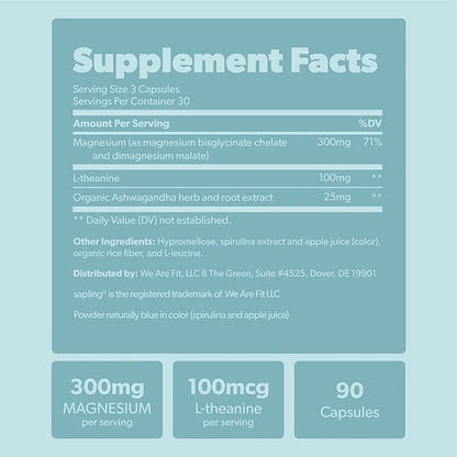 Magnesium Glycinate Complex Supplement 300mg, 90 90 Veggie