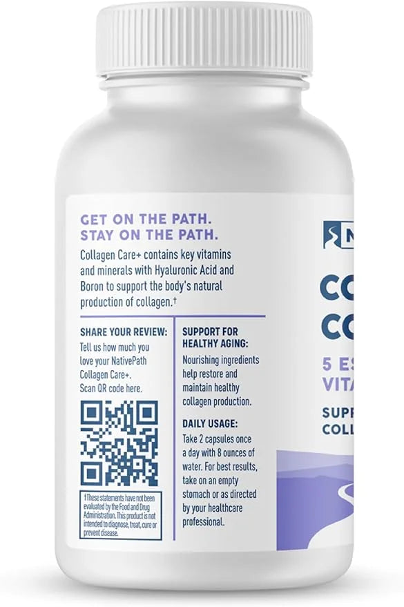 NativePath Collagen Care+, 5 Vitamin Blend 60 Capsules