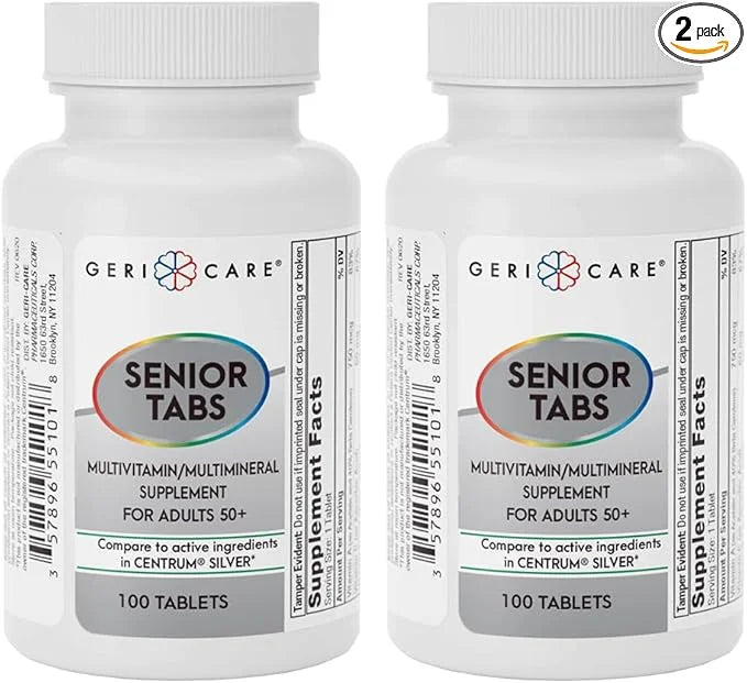 GeriCare Senior Tab 50+ Multivitamin and 100 Count 2)