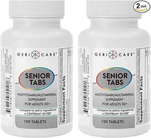 GeriCare Senior Tab 50+ Multivitamin and 100 Count 2)