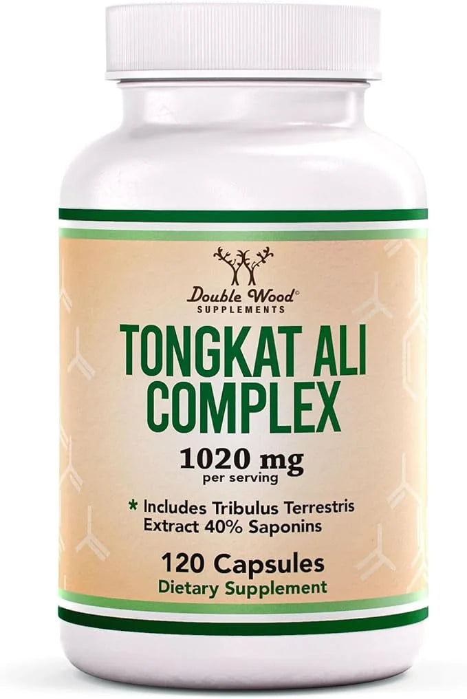 Tongkat Ali Extract 200 to 1 1020mg per 120 Capsules 20mg Tribulus