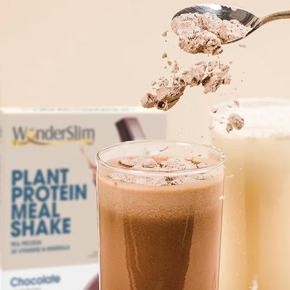 WonderSlim Plant Based Meal Replacement Shake, Chocolate, 15g Protein, Keto Friendly & Low Carb, Low Sugar, Gluten, Soy, &...
