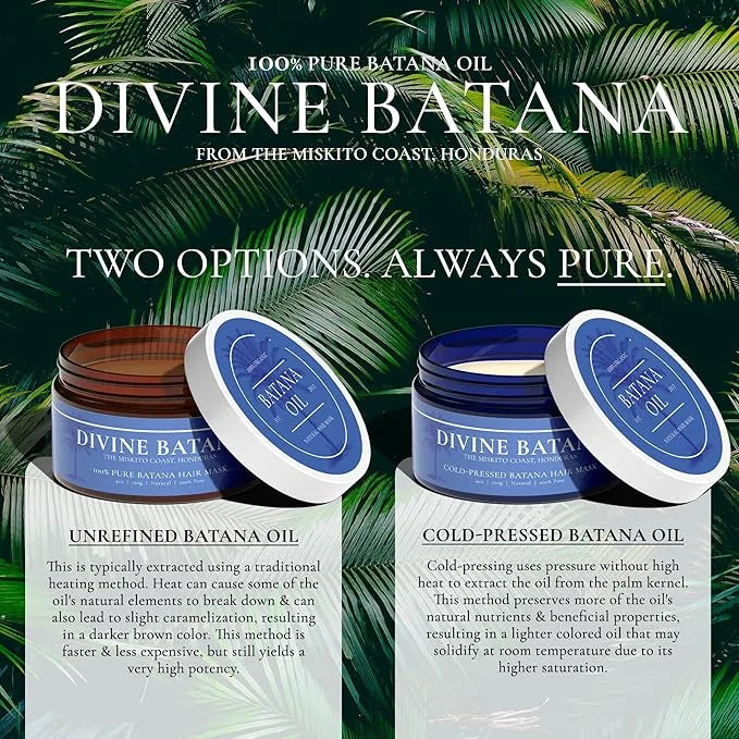 100% COLD-PRESSED (Unscented) Batana Oil - Thicker, Fuller Hair! Fights Thinning & Promotes Growth. A Hair & Scalp 'SUPERF...