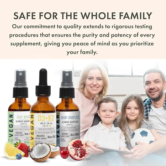 Bone Support Bundle Liquid Spray D3 & K2 - 2 Fl (360 Days
