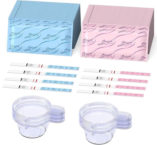 Ovulation & Pregnancy Test Strips Kit: 25 Ovulation 10 Pregnancy 35 Large 25LH + 10HCG + 35 Urine
