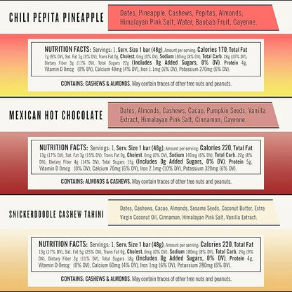 Thunderbird Bars Energy Snack, Gluten-Free with Protein, Healthy Real Food, Vegan Paleo Non-GMO, No Added Sugar, Sweet Spi...