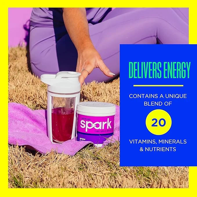 AdvoCare Spark Vitamin & Amino Acid Supplement - Focus & Energy Drink Powder Mix with Vitamin A, B-6, C & E - Also Include...