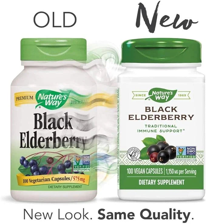 Nature's Way Elderberry, 100 Cap, (Pack 2)