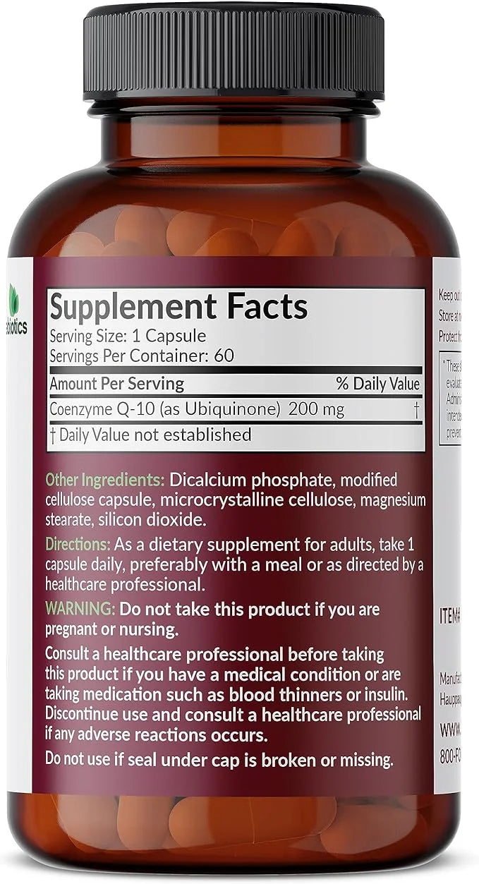Futurebiotics CoQ10 200 MG Cellular Energy 60 Vegetarian