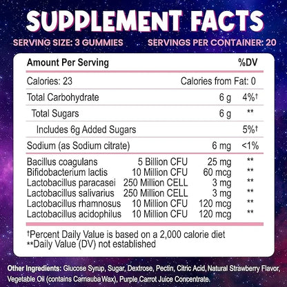 Built by Nature Kids Probiotic Gummies 6 Diverse 60 Gummies