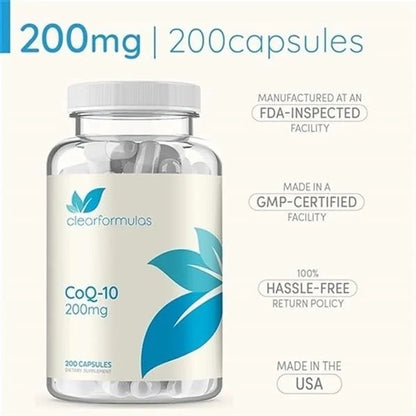Pure CoQ10 200mg 200 Capsules