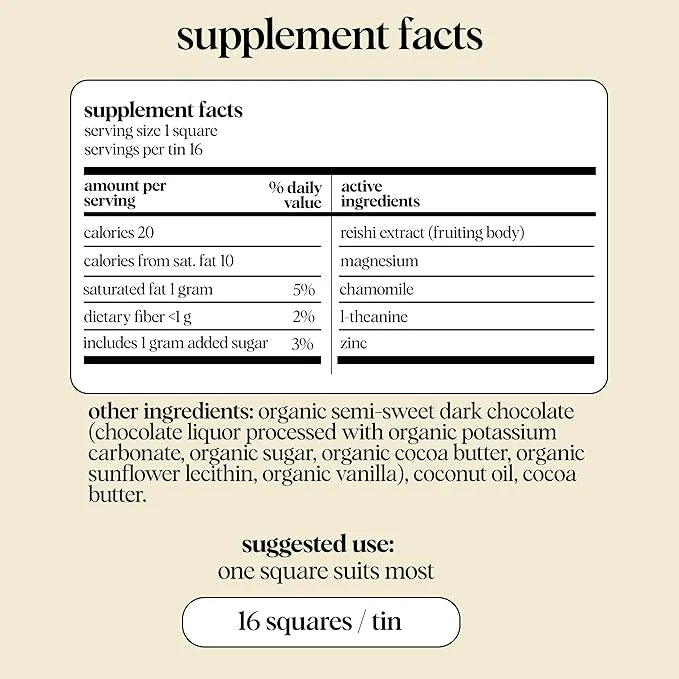 Alice Mushrooms Nightcap | Mushroom Chocolates | Supports Deep Sleep, Calm Mind, and Stress Relief - Reishi & L-Theanine |...