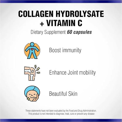 Collagen Plus Vitamin C by Natural 60 Capsules