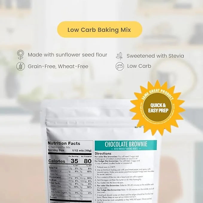 Good Dee's Chocolate Brownie Mix | Keto Baking Mix | Sugar-Free, Gluten-Free, Grain-Free, Nut-Free, Soy-Free & Low Carb Ba...
