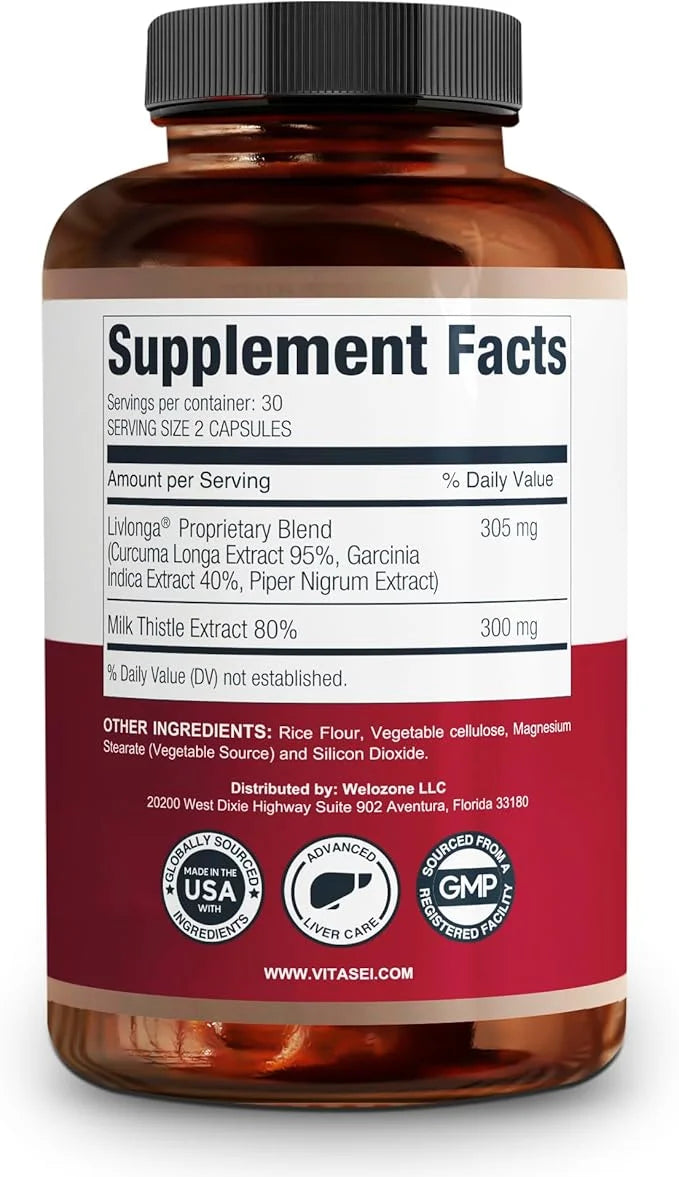 Liver Cleanse Detox & Repair, Liver C3, Support 60 Capsules