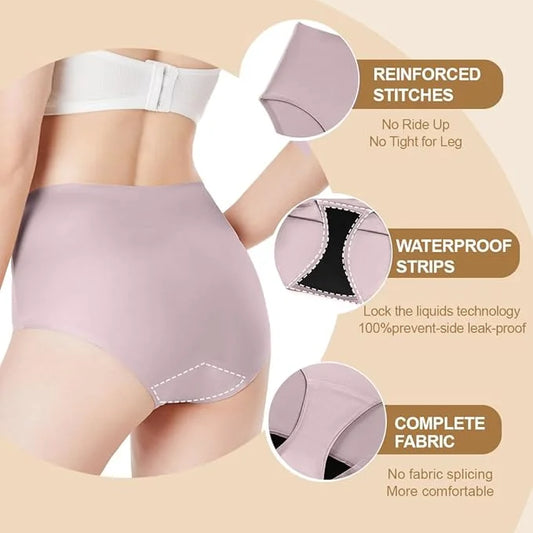 BATTEWA Incontinence Underwear for Women Washable, 50ml,Lavender,2X-Large (3Pack) (3Pack)