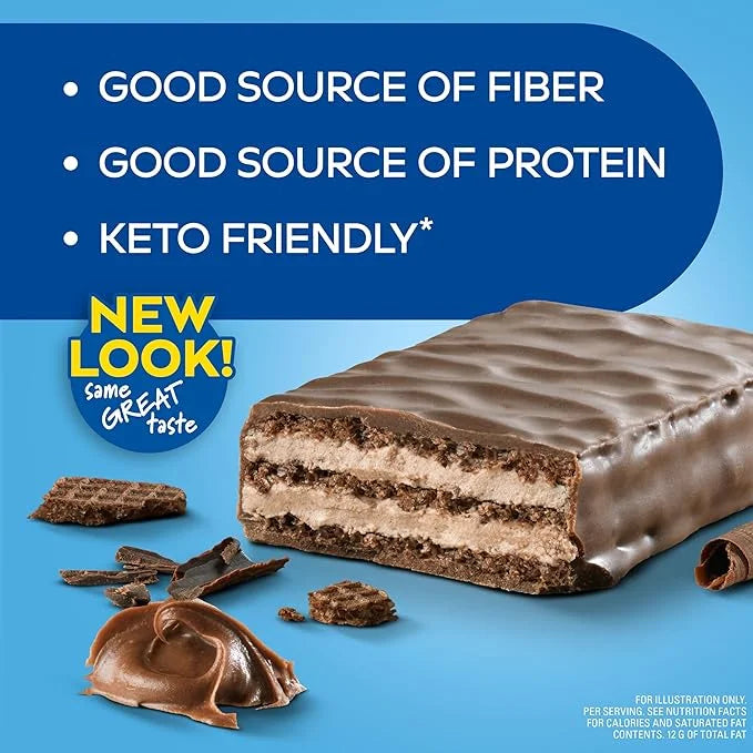 Atkins Chocolate Crème Protein Wafer Crisps, Protein Dessert, 4g Net Carb, 1g Sugar, High in Fiber, Keto Friendly, 5 Count...