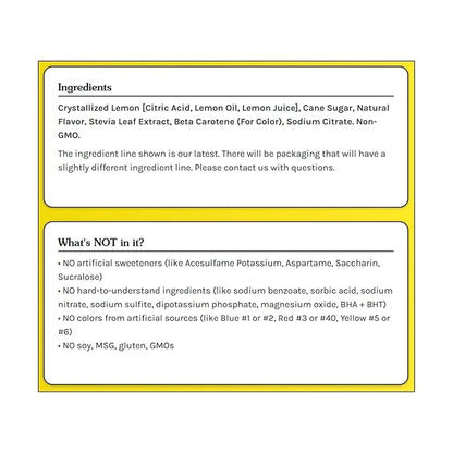TRUE LEMON Original Lemonade Drink Mix| Made from Real Lemon | No Preservatives, No Artificial Sweeteners, Gluten Free | W...