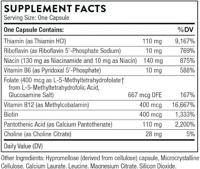 THORNE Basic B-Complex 60 Capsules
